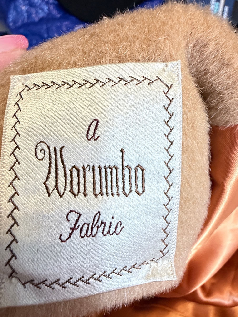 Vintage Worumbo 100 Pure Wool Maxi Coat Union Made Camel Womens Small - Picture 3 of 13